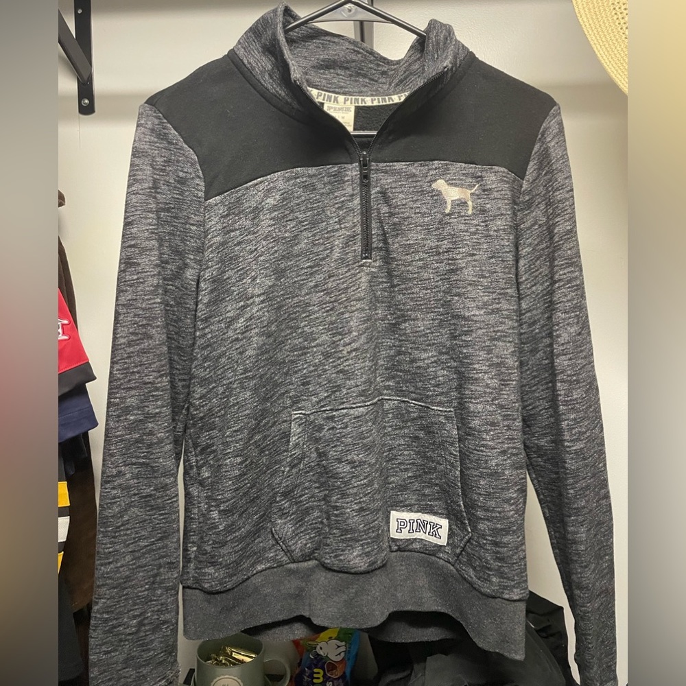 VS PINK quarter zip sweatshirt